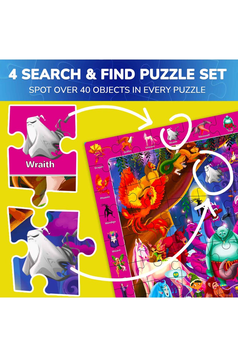 Kids Jigsaw Puzzles 100 Piece - Animal, City, Nature & Everyday Life Themes, Alternate, color, Nocturnal Life