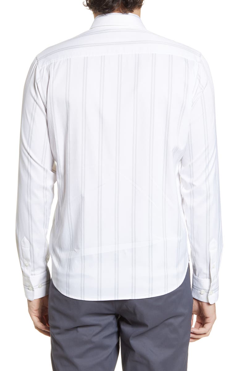 Tommy John Go Anywhere Stripe Button-Up Performance Shirt, Alternate, color, 