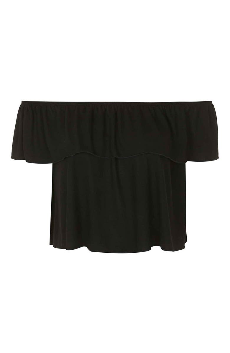 Topshop Off the Shoulder Top, Alternate, color, 