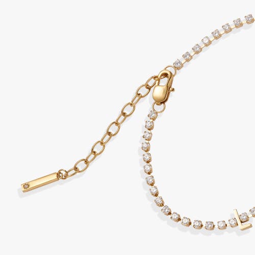 Alex And Ani Love Tennis Bracelet In Gold