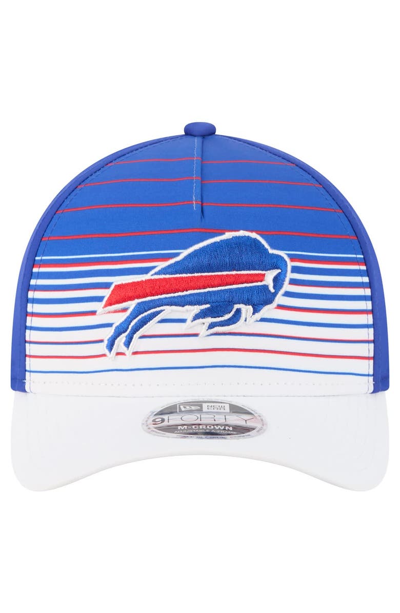 New Era Men's New Era  White/Royal Buffalo Bills Adventure Gradient 9FORTY M-Crown A-Frame Adjustable Hat, Alternate, color, 
