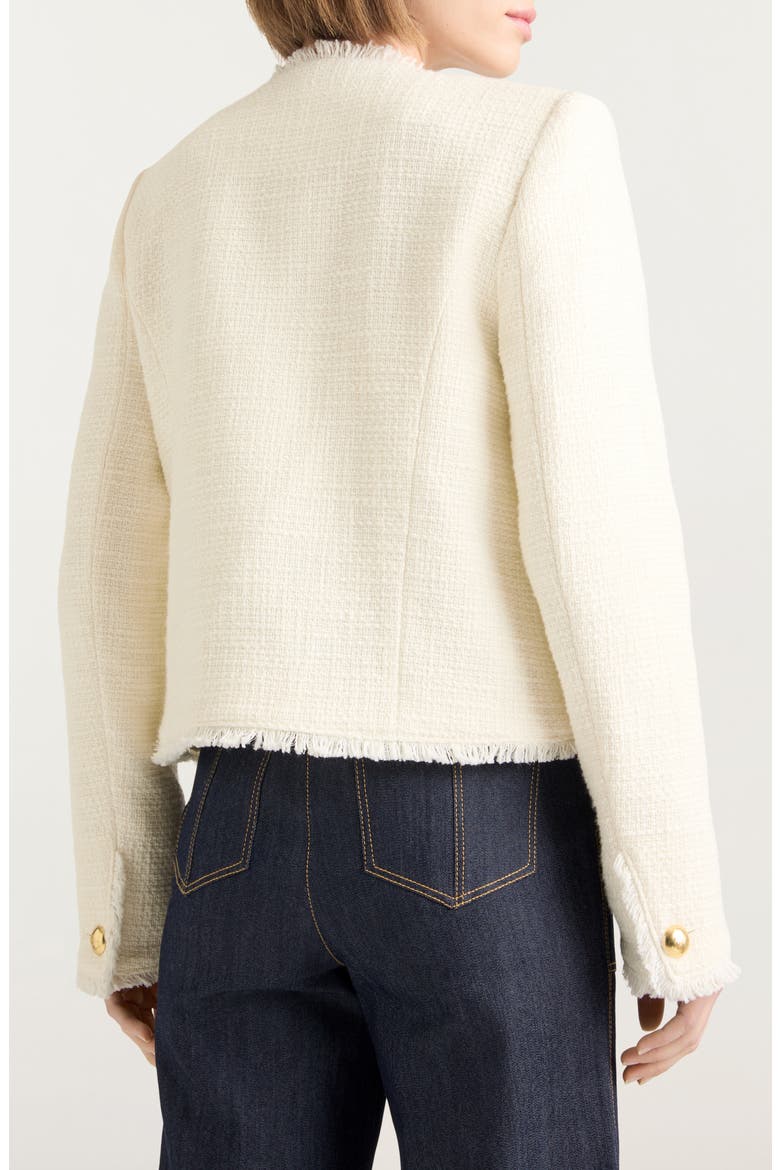 Christie Tweed Jacket, Alternate, color, GARDENIA