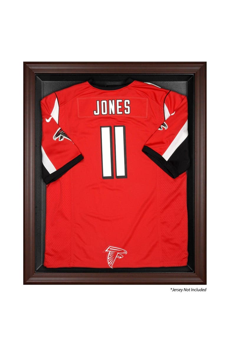 FANATICS AUTHENTIC Atlanta Falcons Brown Framed Logo Jersey Display Case, Main, color, 