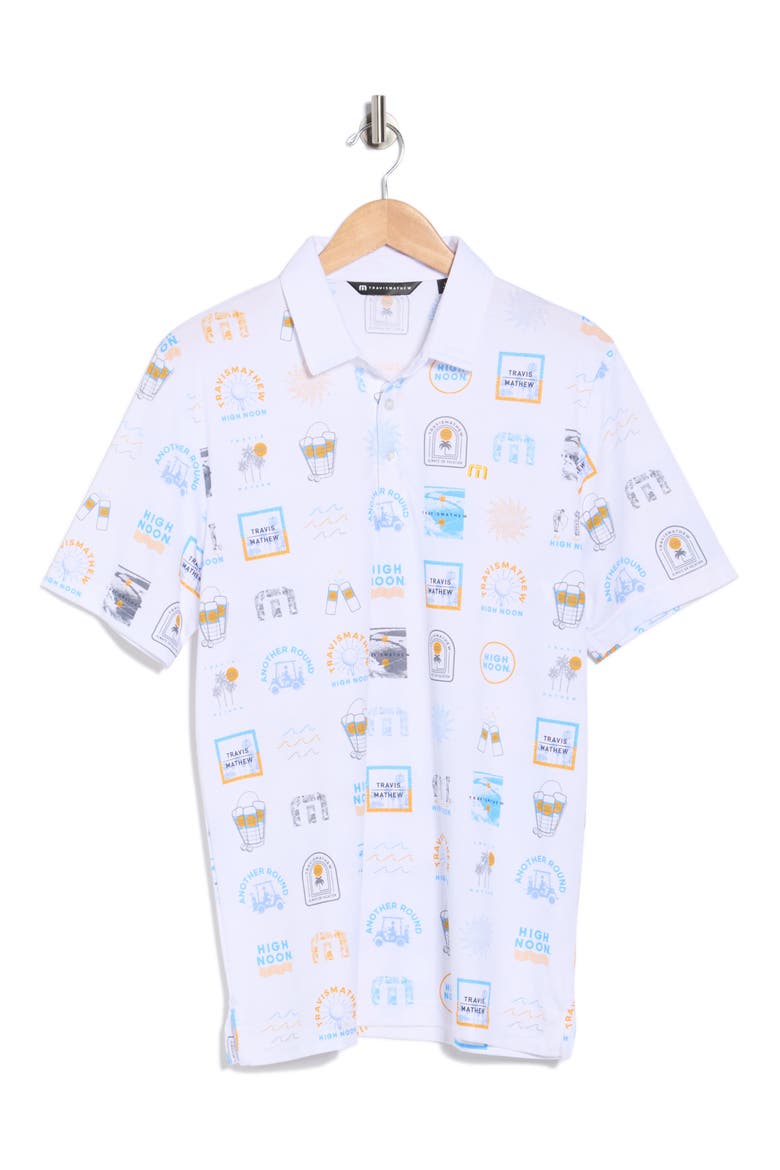Pineapple Paradise Polo, Alternate, color, WHITE