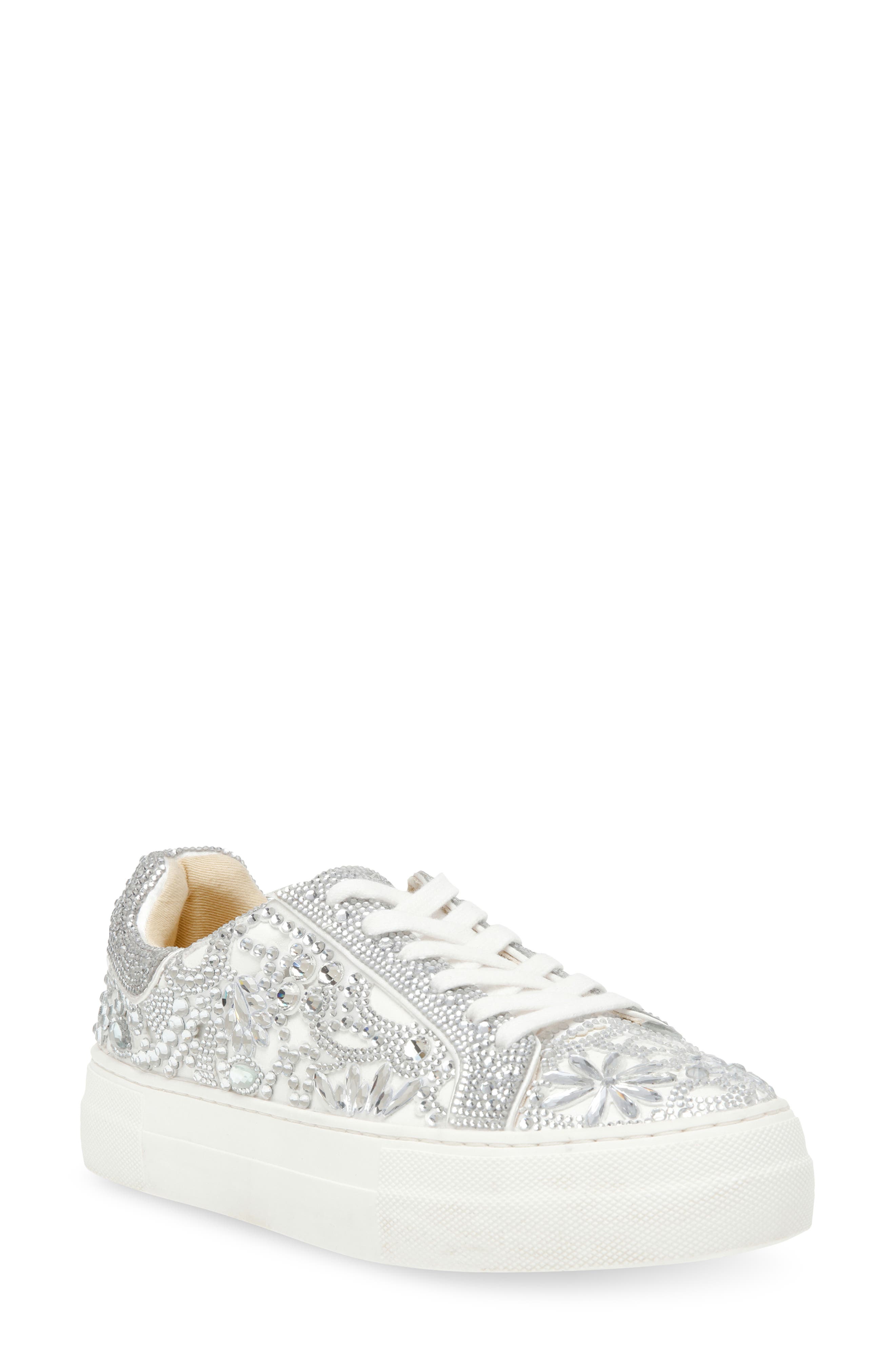 Betsey Johnson Reily Sneaker, Main, color, White
