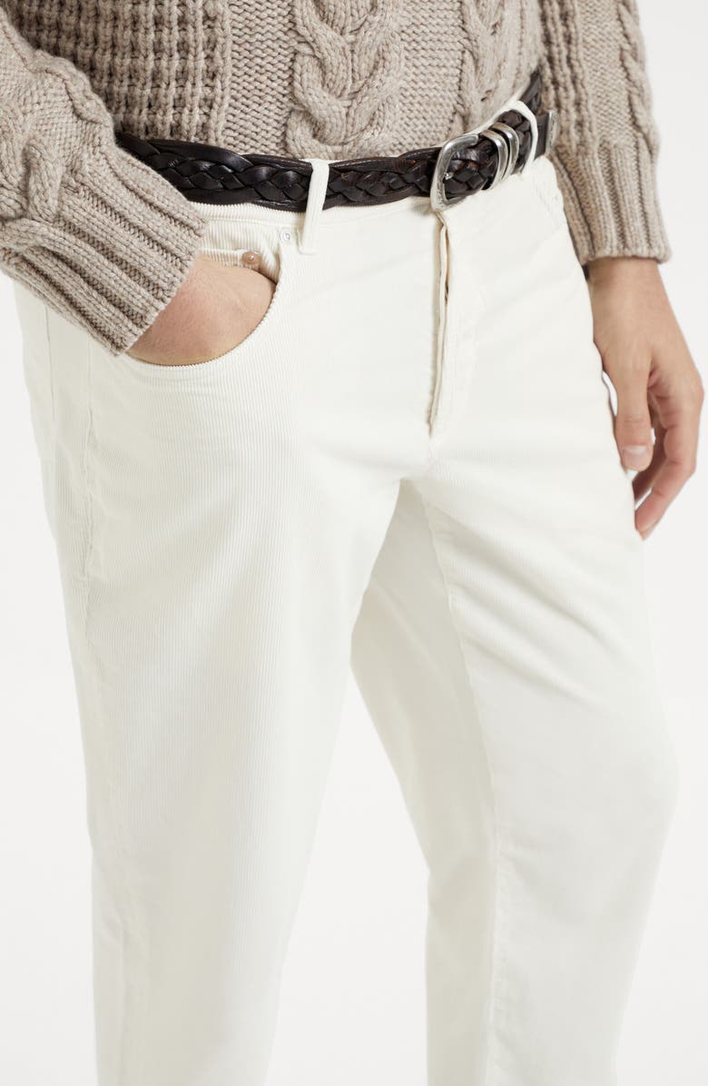 Brunello Cucinelli Italian fit five-pocket trousers, Alternate, color, 