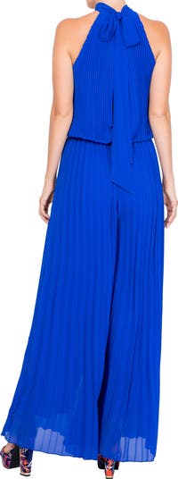 Wild Orchid Pleat Jumpsuit
