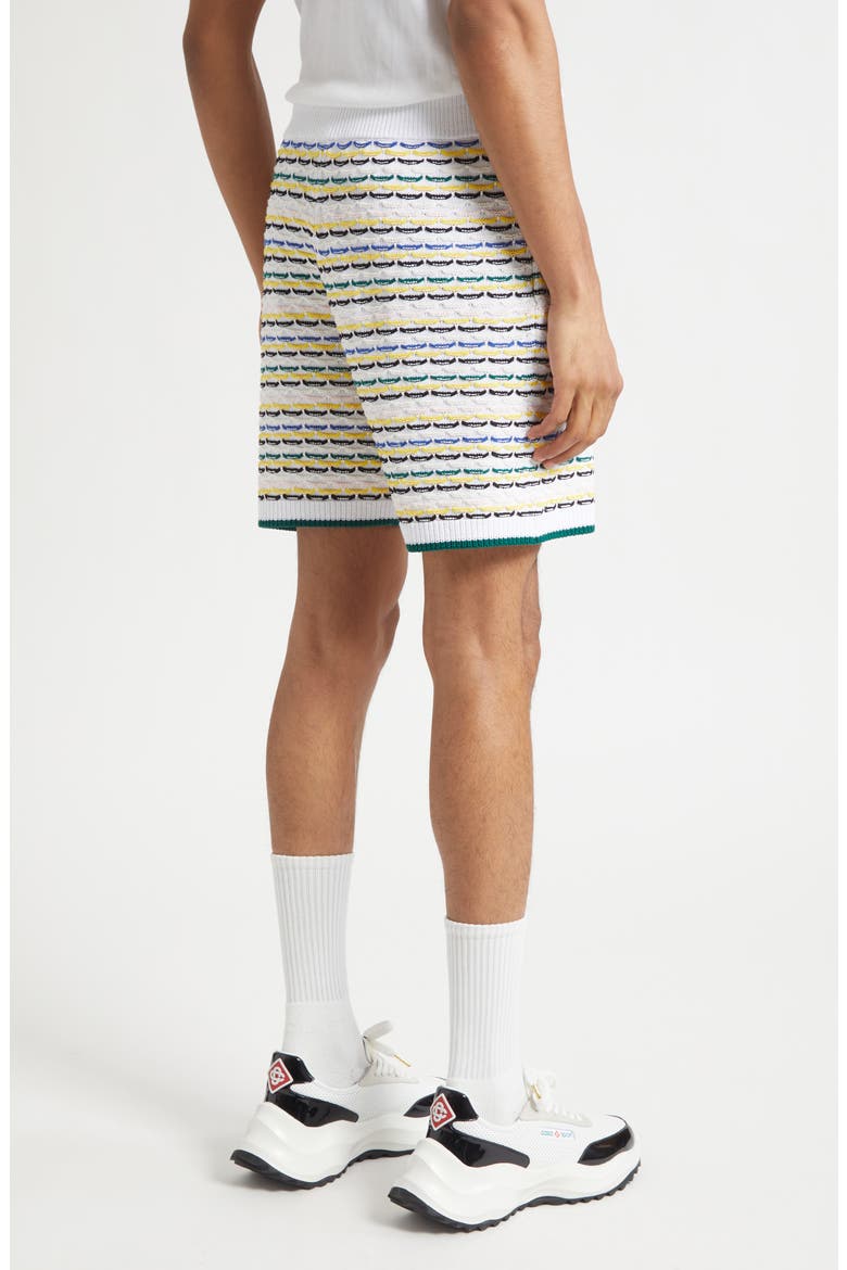 Cotton Tuck Stitch Sweater Shorts, Alternate, color, MULTI