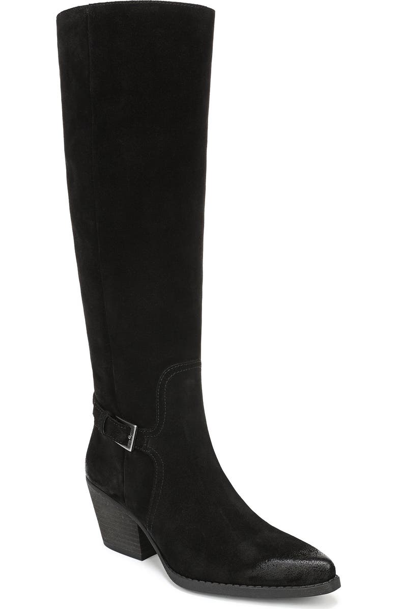 Sam Edelman Wren Buckle Knee High Boot, Main, color, Black