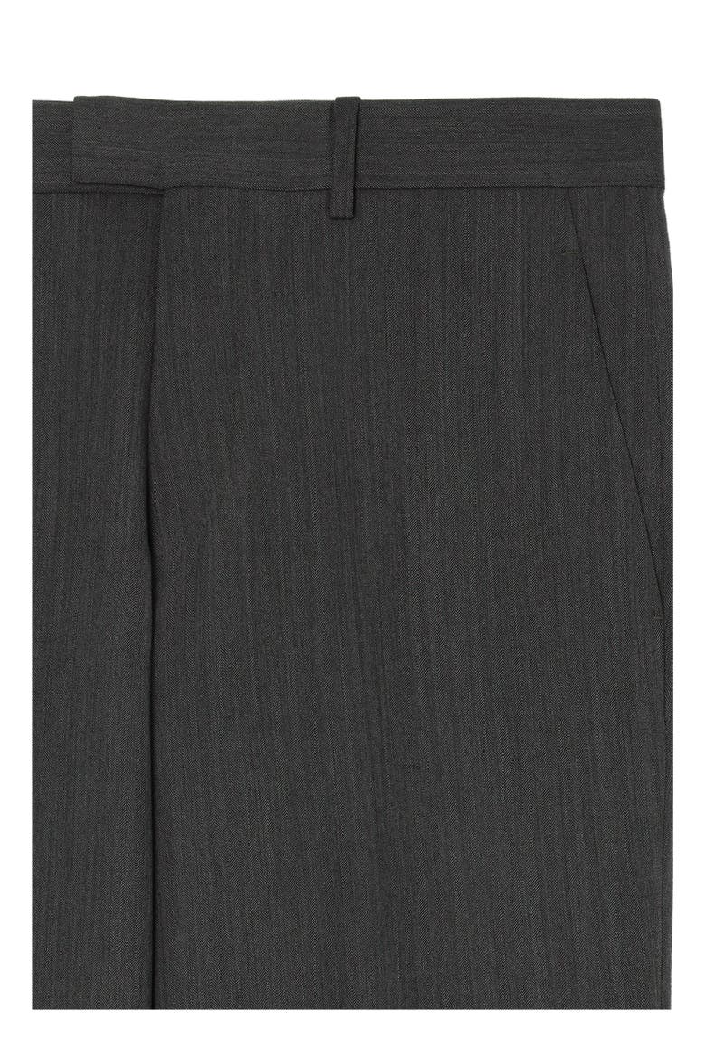 Wool Sloane Tailored Trousers, Alternate, color, Deep charcoal grey