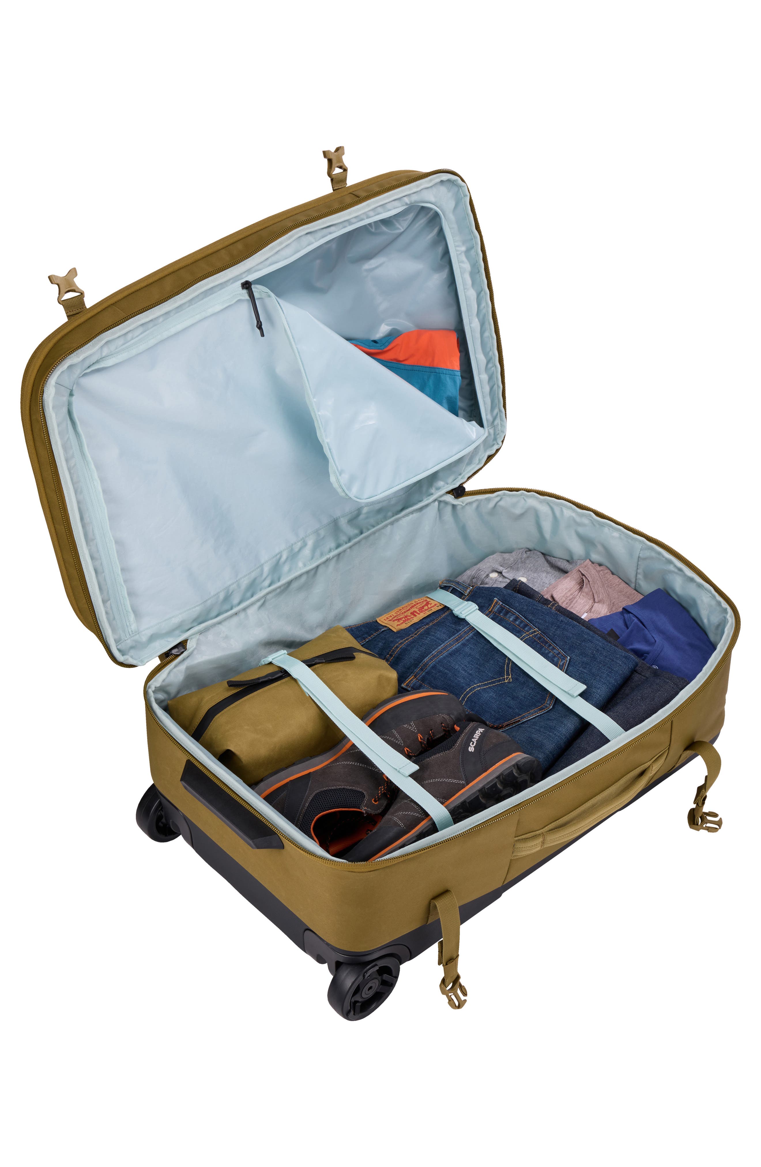 Thule Aion Wheeled Duffle Bag, Alternate, color, Nutria