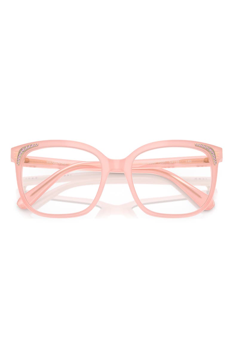 Swarovski 54mm Butterfly Optical Glasses, Alternate, color, Milky Pink