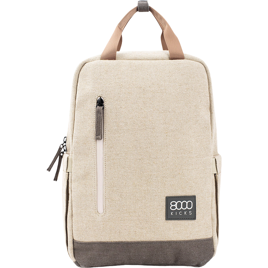 8000Kicks Hemp Backpack in Beige /Green  product