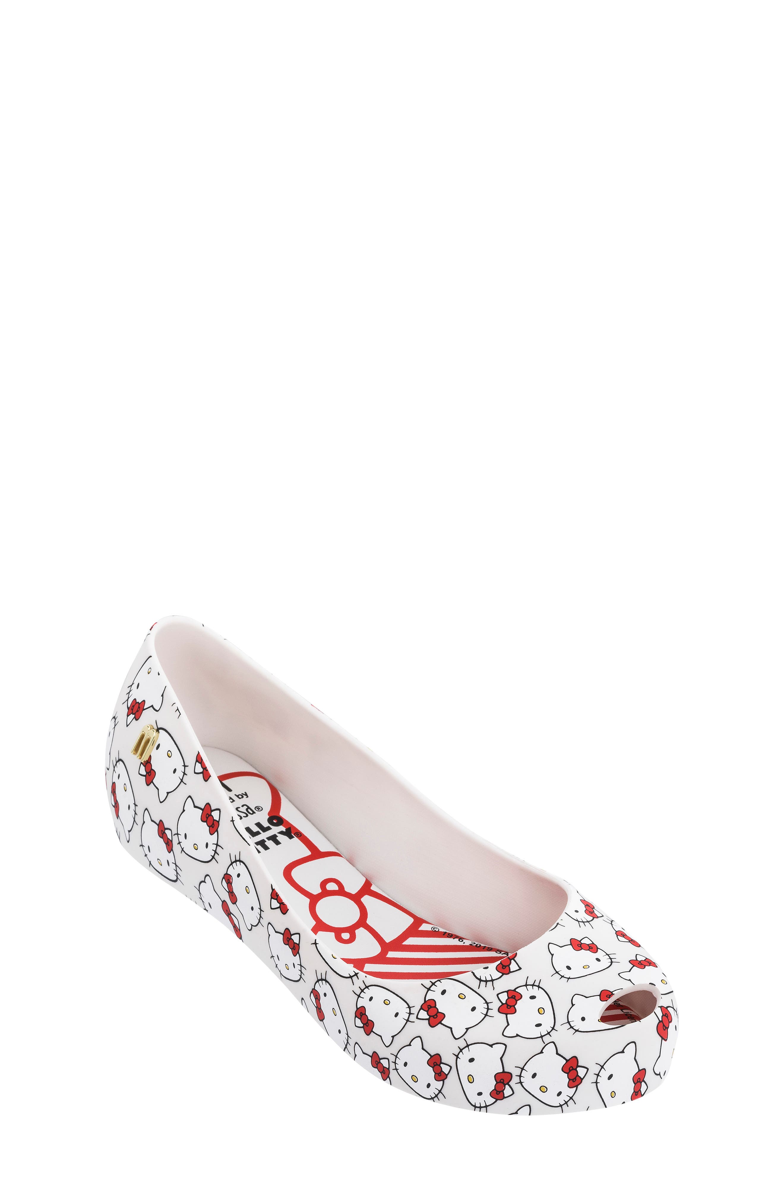 Mel by Melissa x Hello Kitty Ultragirl Flat, Main, color, 