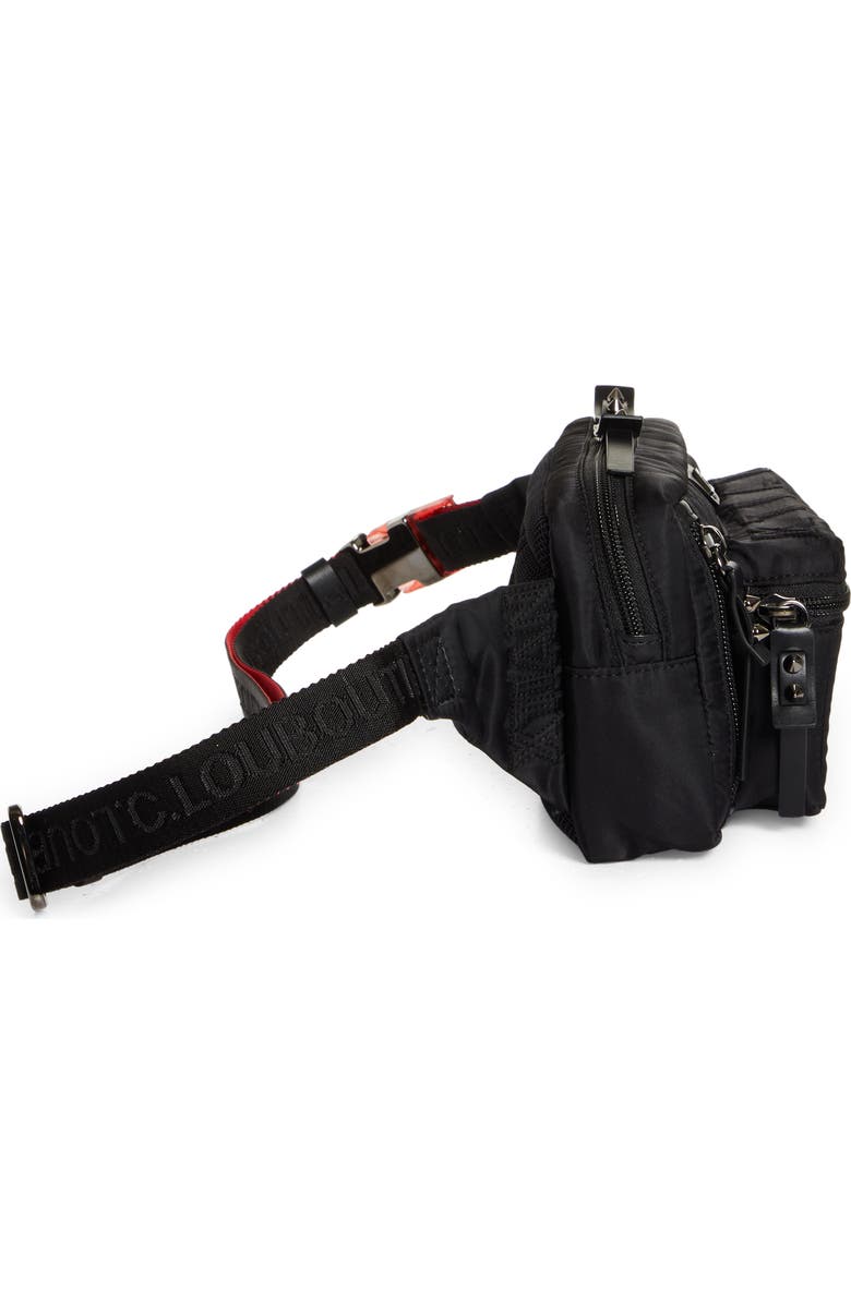 Christian Louboutin Loubideal Canvas & Rubber Belt Bag, Alternate, color,
