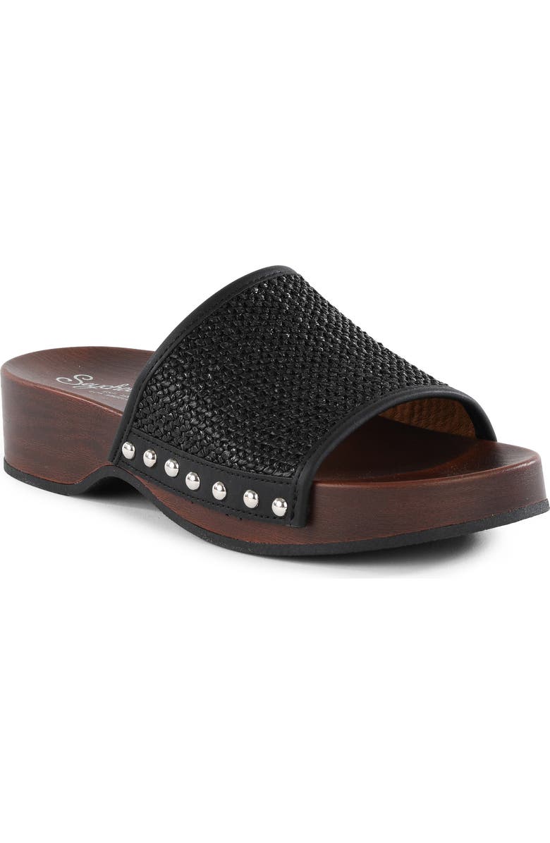 Seychelles City Lights Slide Sandal, Main, color, Black