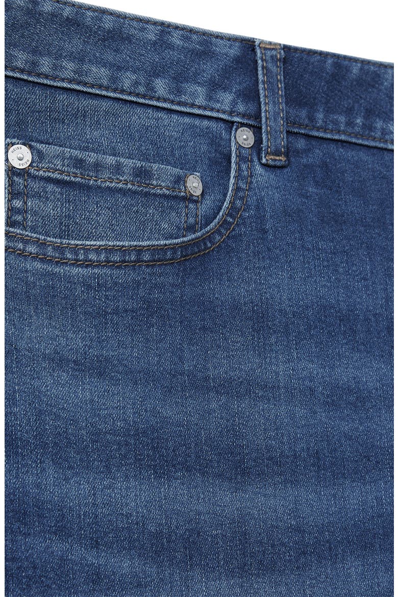 Maddison Slim Straight Leg Jeans, Alternate, color, MID BLUE WASH