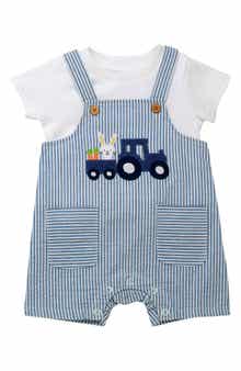 BABY STARTERS Bunny Truck T-Shirt & Shortalls Set