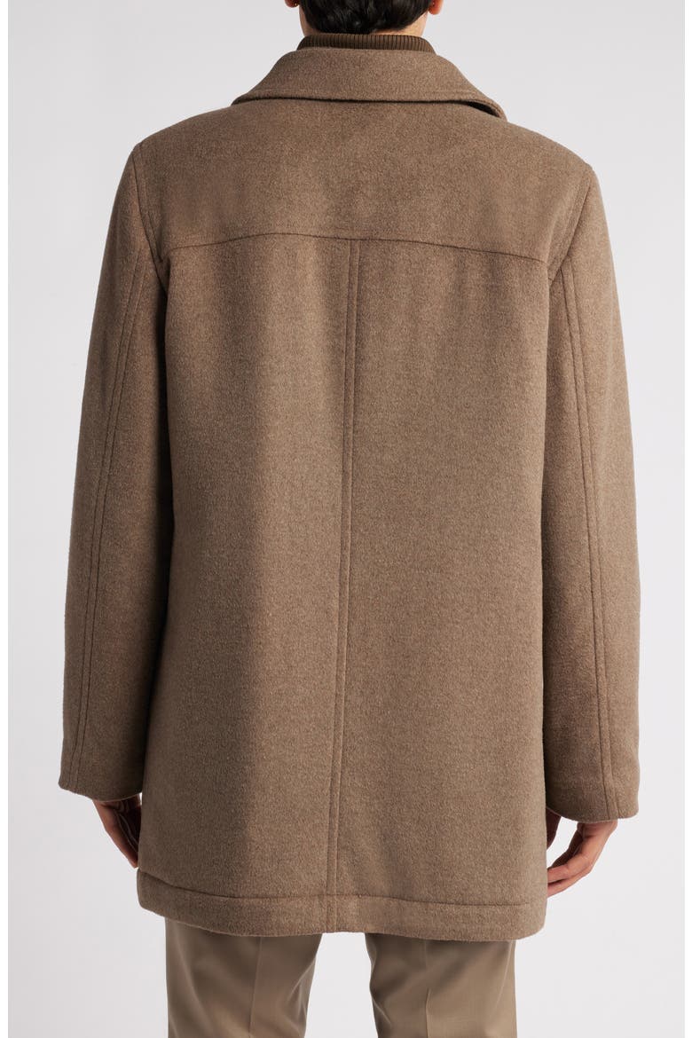 MacBeth Wool Blend Coat with Bib, Alternate, color, OATMEAL