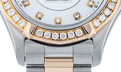 Watchfinder & Co. Tag Heuer 2019 Aquaracer Diamond Two-tone Bracelet Watch, 27mm In Metallic
