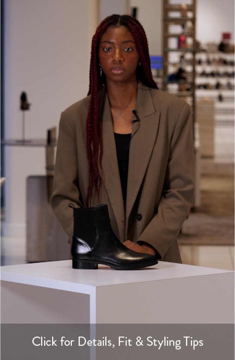 Alinda Leather Ankle Boot, sales video thumbnail