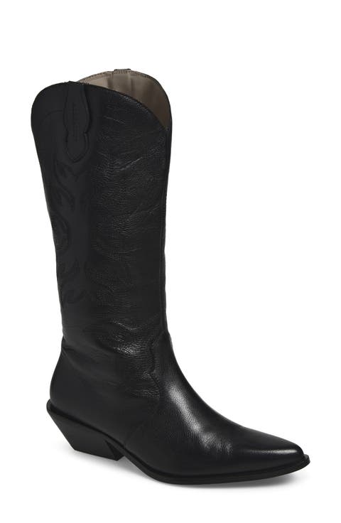 Freya Leather Western Boot