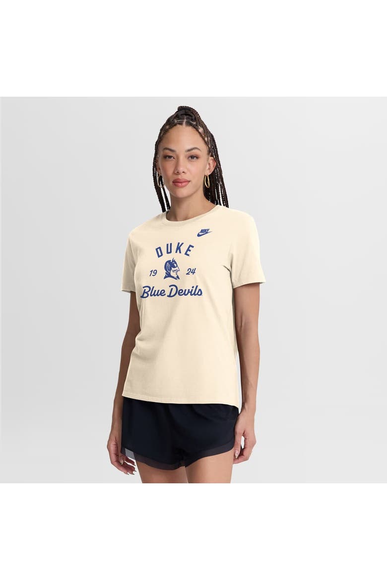 Women's Nike Natural Duke Blue Devils Legacy Team Name T-Shirt, Main, color, Natural
