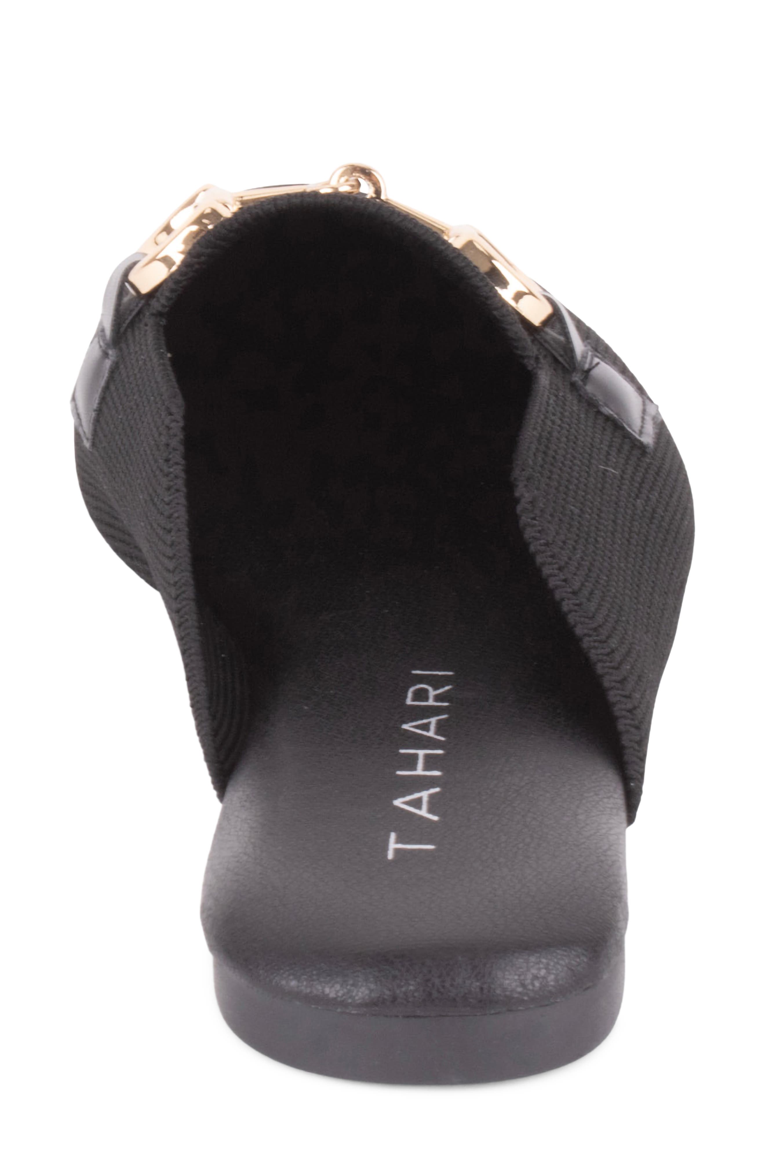 Augustine Bit Loafer Mule, Alternate, color, BLACK/GOLD