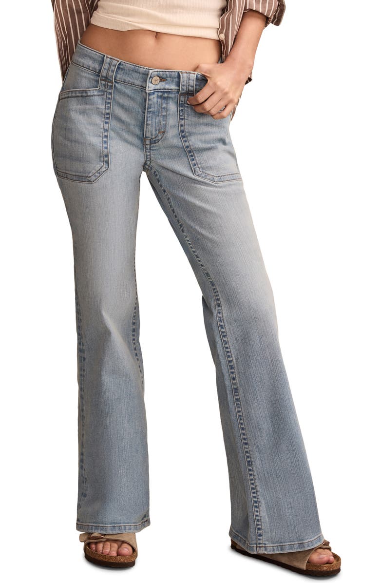 Lucky Brand Low Rise Flare Jeans, Main, color,