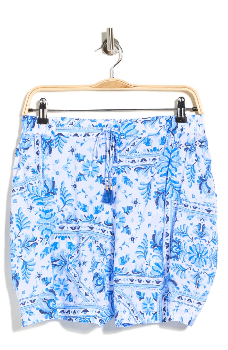 JANTZEN Reagan Relaxed Pull-On Shorts, Alternate, color, Cobalt