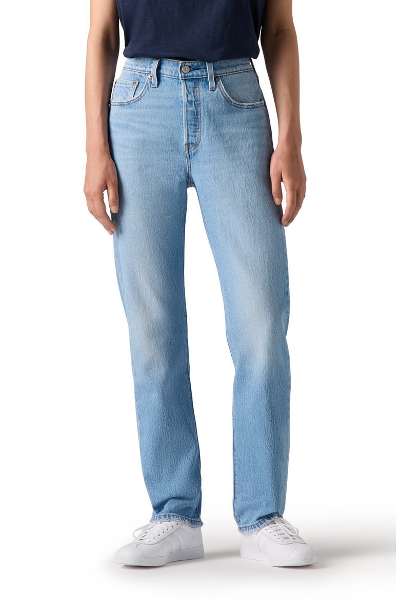 501® Original Straight Leg Jeans, Main, color, NO REFEREE