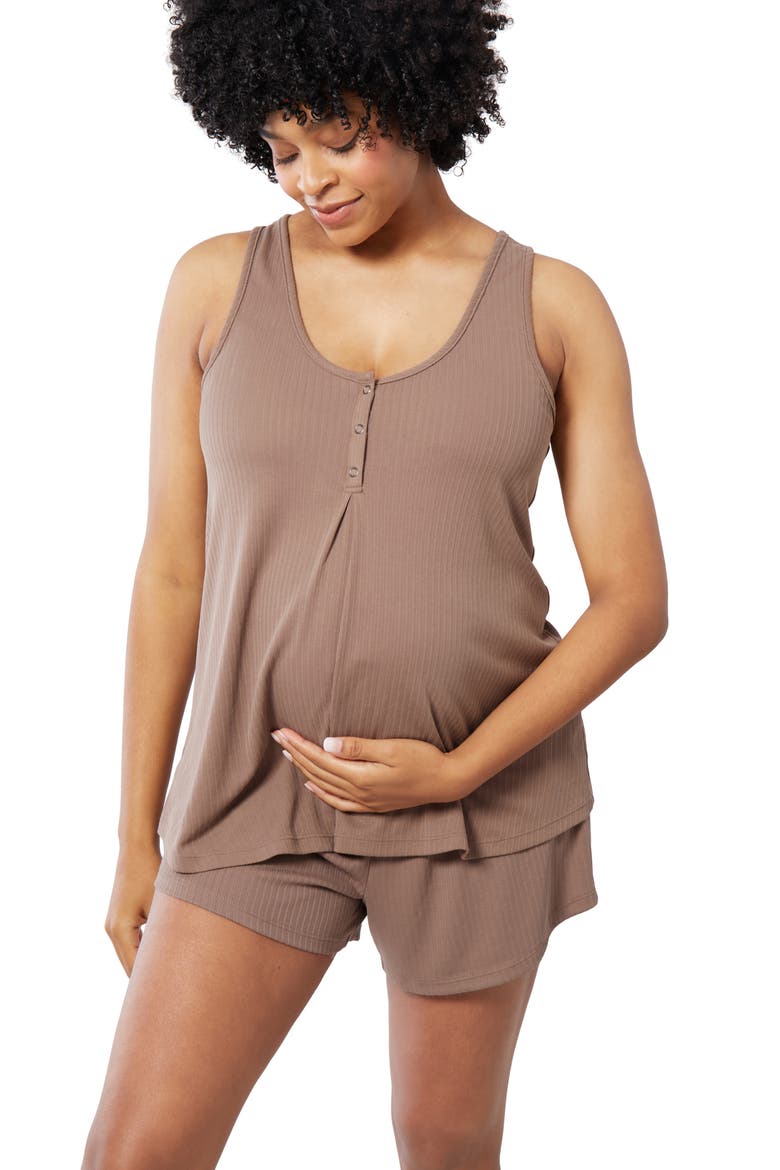 Ingrid & Isabel® Let Me Sleep Modal Blend Maternity Camisole, Alternate, color, DEEP TAUPE