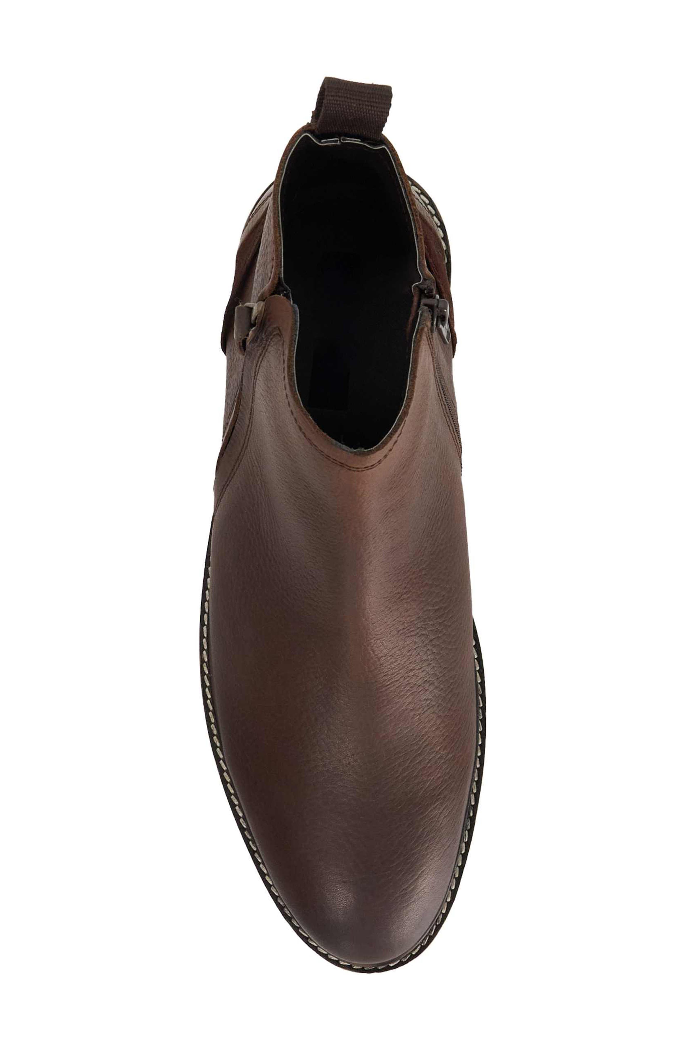 Dune London Cian Side Zip Boot, Alternate, color, Brown