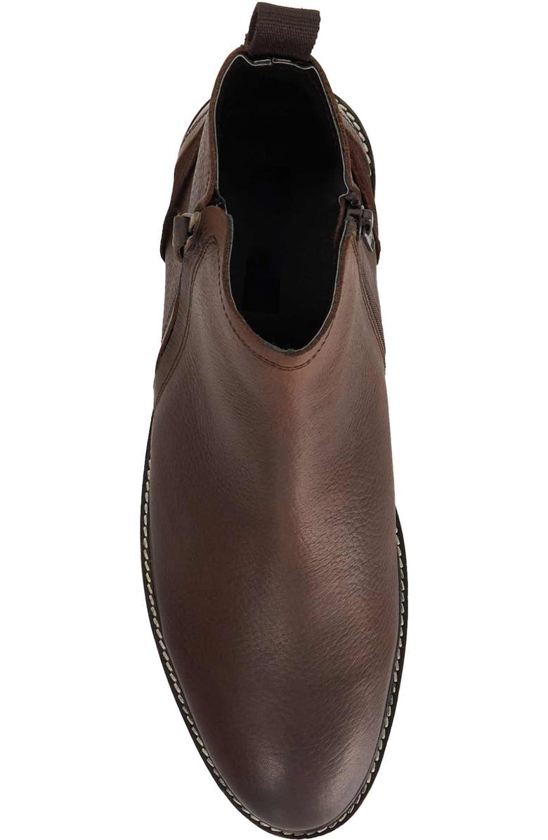 Dune London Cian Side Zip Boot, Alternate, color, Brown