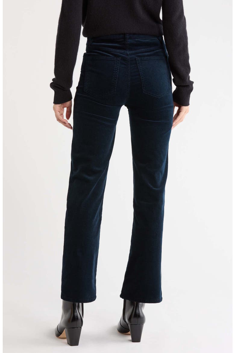 Le Sleek Corduroy Ankle Straight Leg Pants, Alternate, color, NAVY