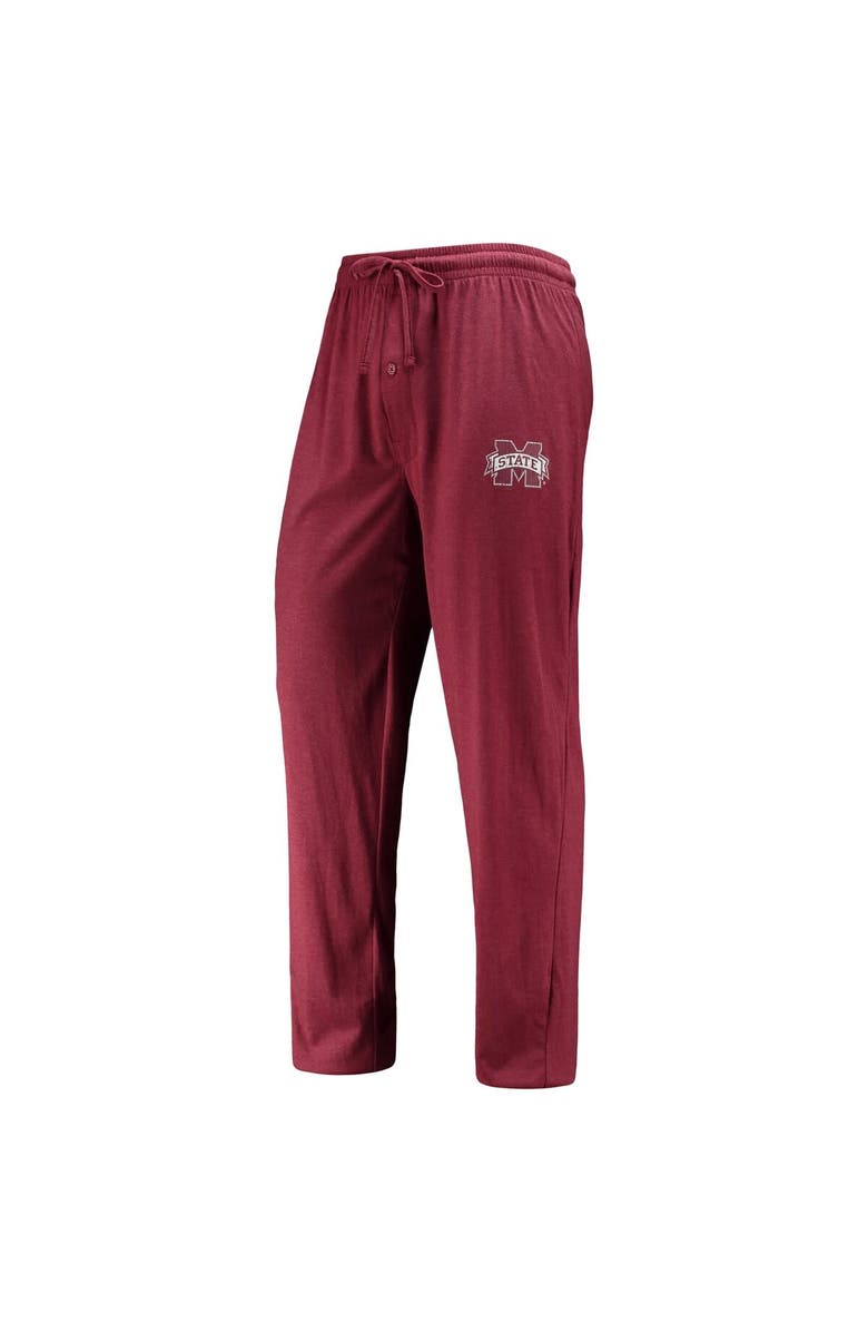 CONCEPTS SPORT Men's Concepts Sport Maroon/Heathered Charcoal Mississippi State Bulldogs Meter Long Sleeve T-Shirt & Pants Sleep Set, Alternate, color, 