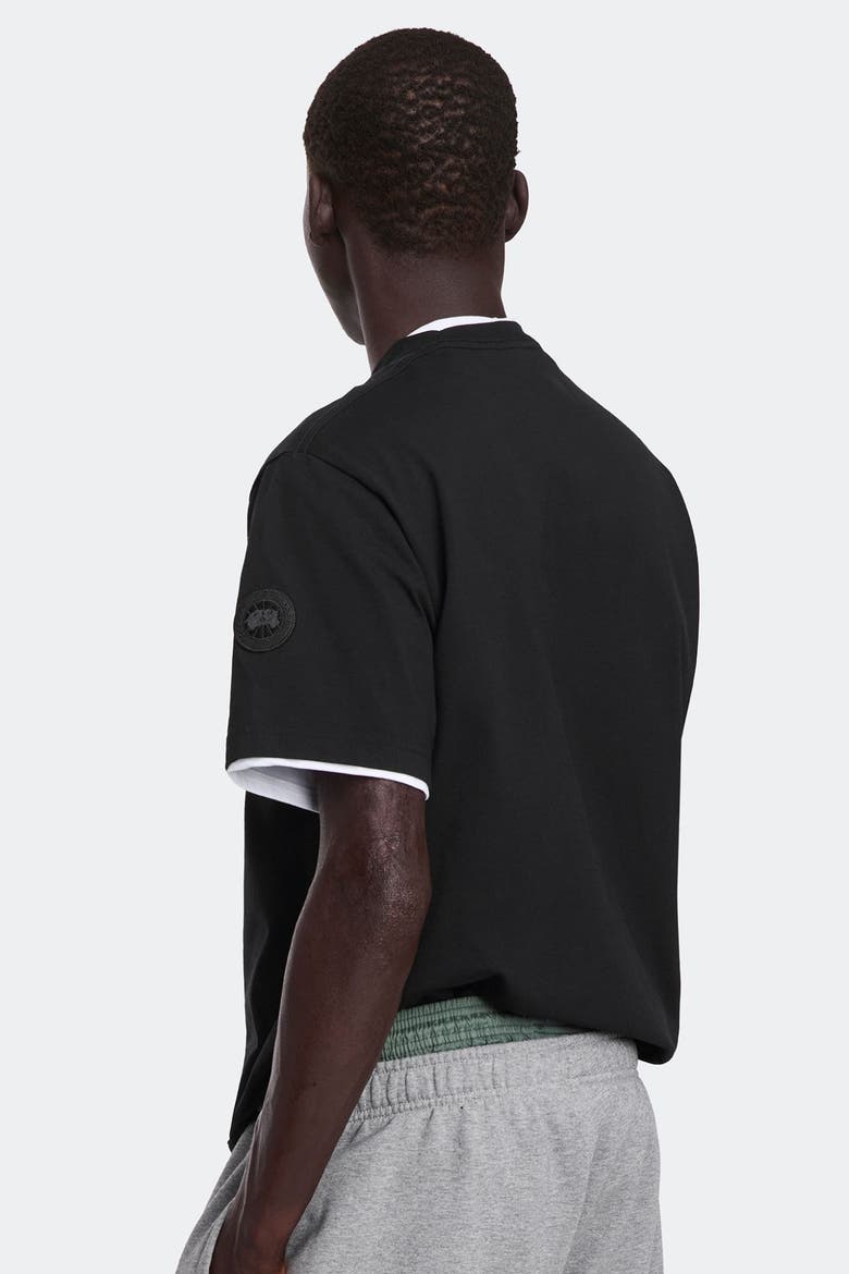 Novo T-shirt Tonal Label, Main, color, Black