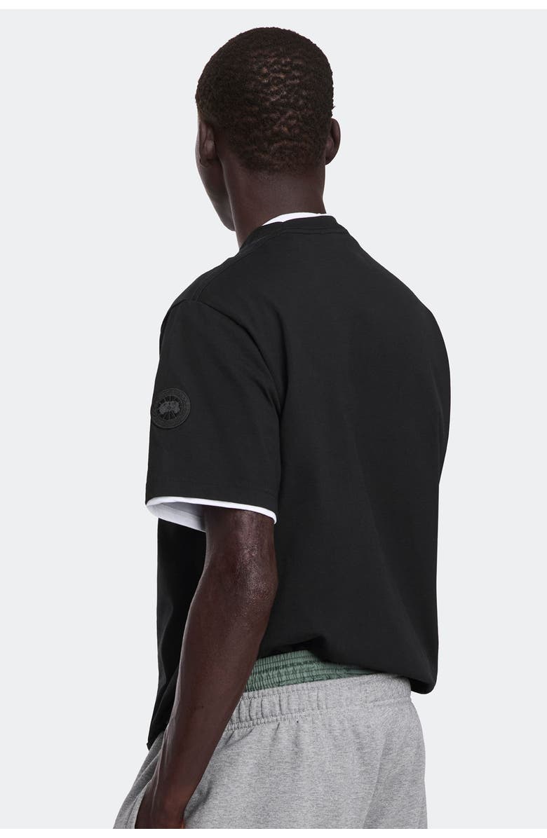 Canada Goose Novo T-shirt Tonal Label, Main, color, Black