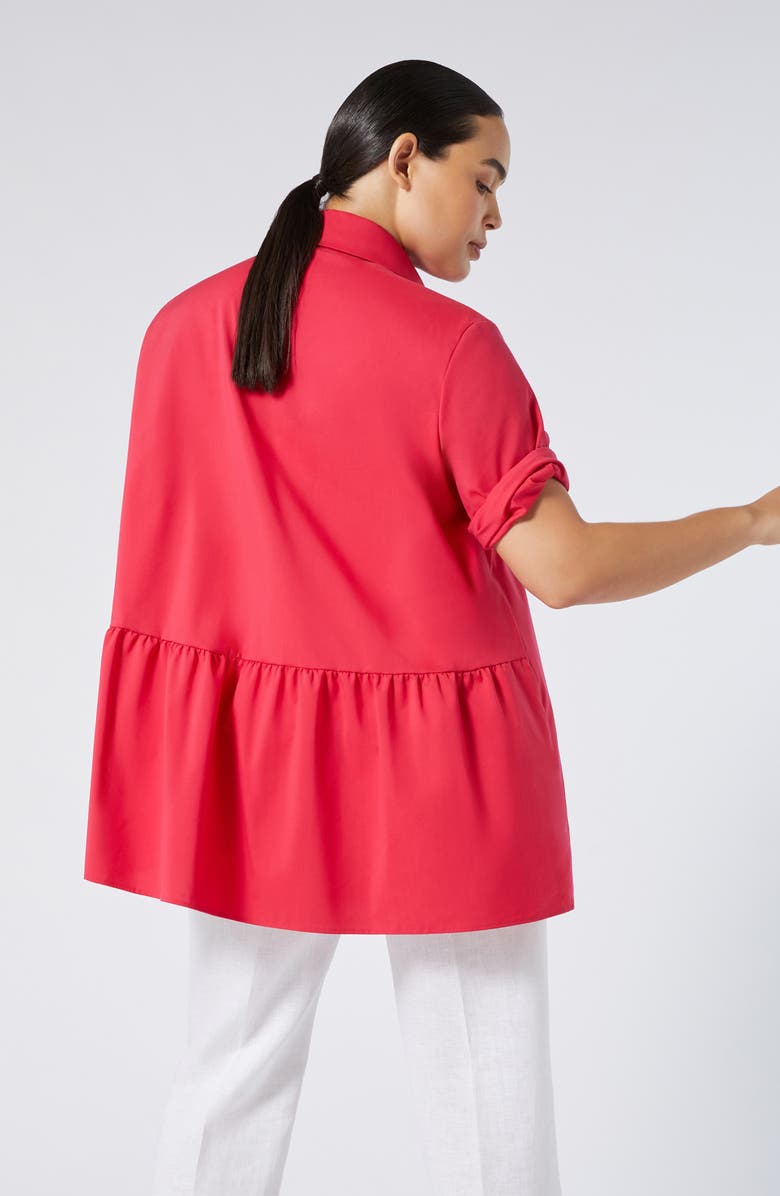 Marina Rinaldi Gioco Shirt, Alternate, color, Pink Red