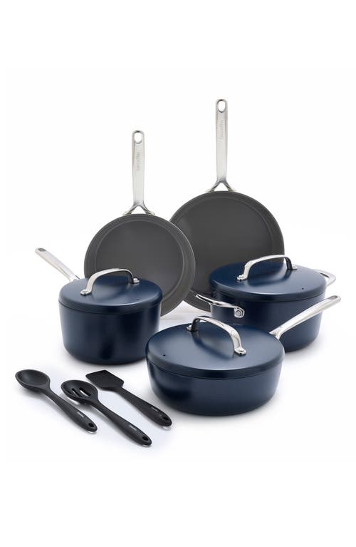 GreenPan GP5 Infinite8 11-Piece Anodized Aluminum Ceramic Nonstick Cookware Set in Oxford Blue  product