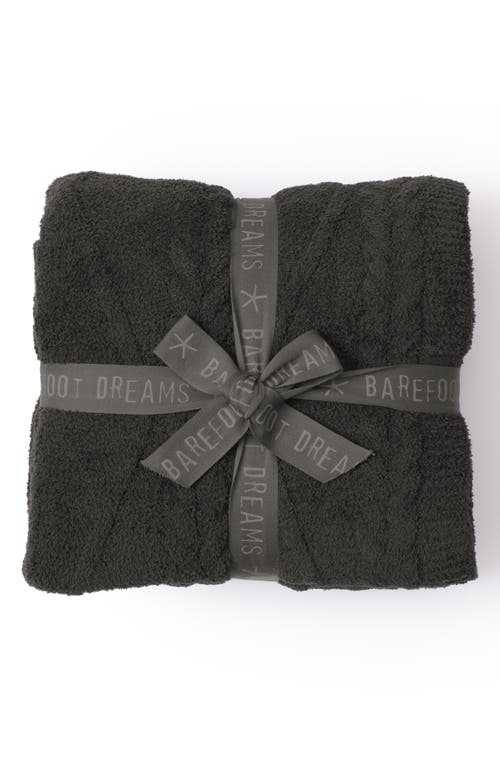 Barefoot Dreams Cozychic® Fisherman Cable Throw Blanket In Gray