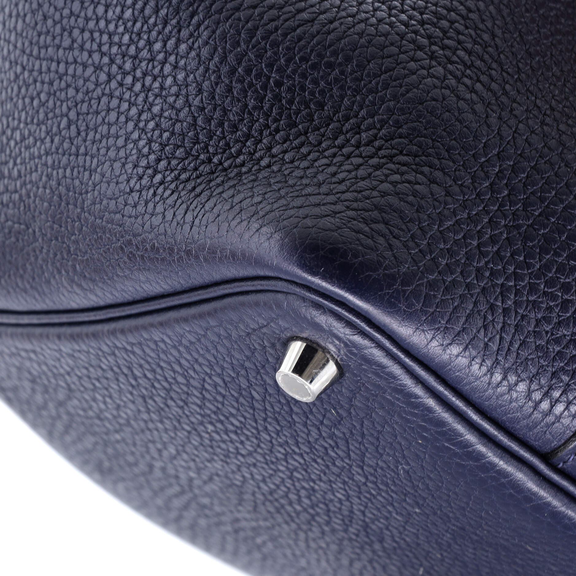 Pre-Owned Hermes Eclat Picotin Lock Bag Clemence with Swift PM, Alternate, color, Bleu Nuit