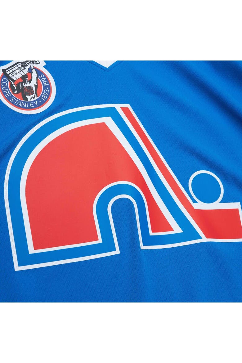 Men's Mitchell & Ness Owen Nolan Blue Quebec Nordiques  1992/93 Blue Line Player Jersey, Alternate, color, Blue