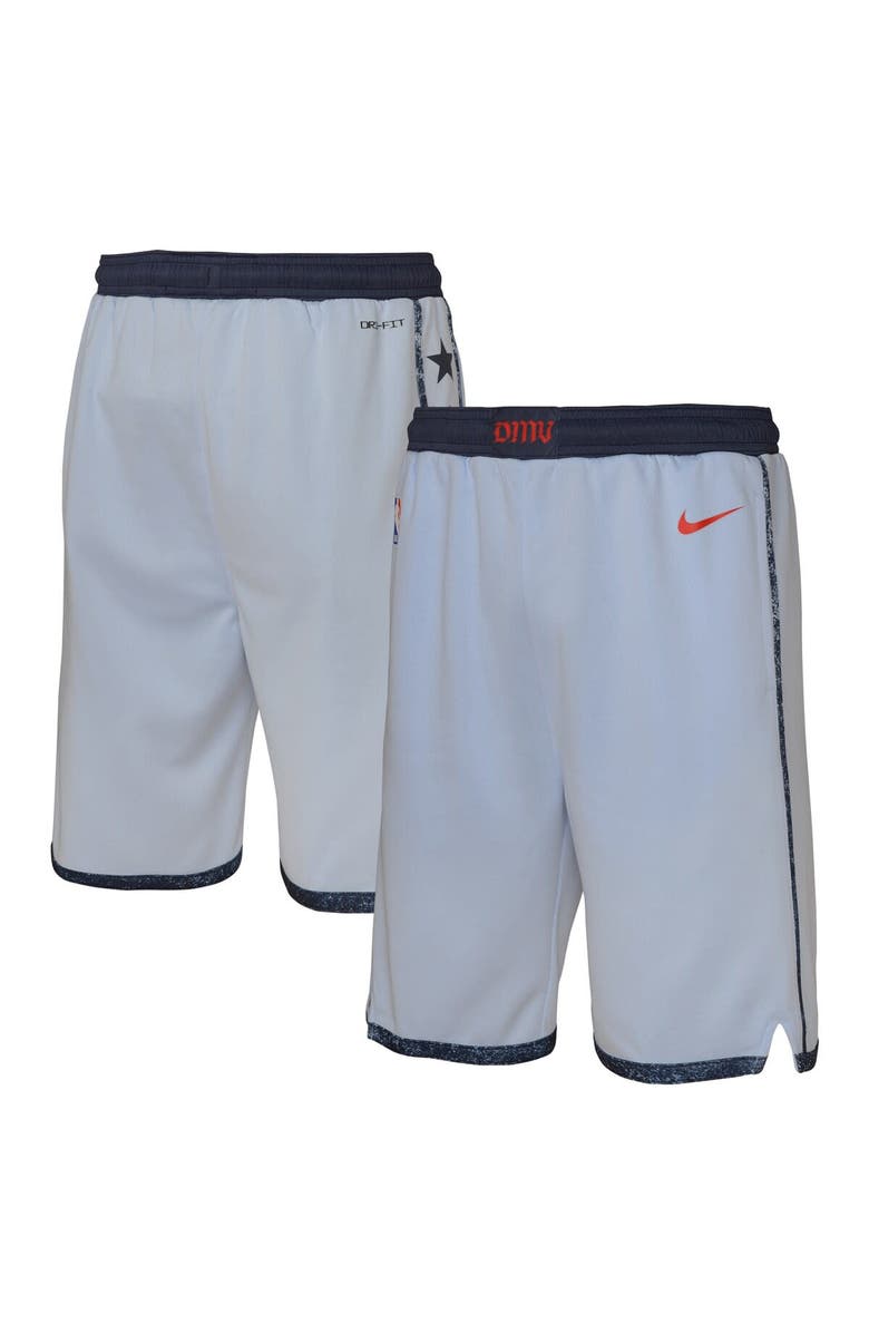 Nike Youth Nike  Light Blue Washington Wizards 2024/25 City Edition Swingman Performance Shorts, Main, color, 