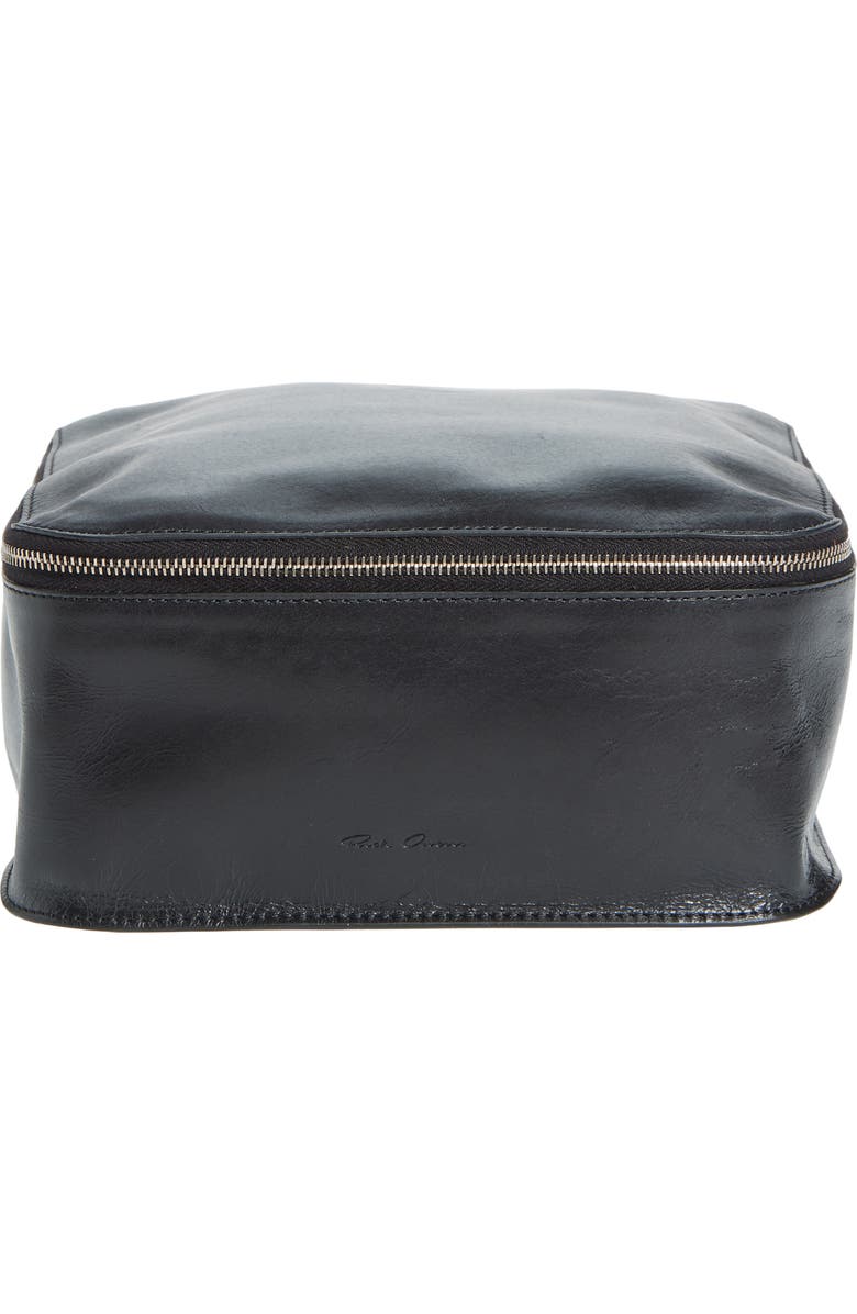 Rick Owens Large Calfskin Leather Toiletries Bag, Alternate, color,