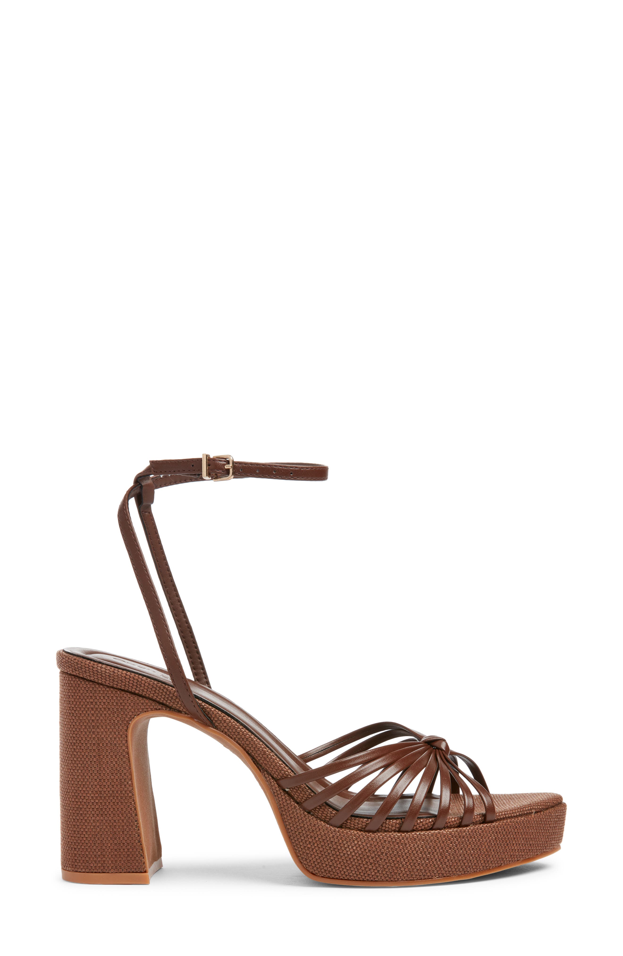 Open Edit Emily Ankle Strap Platform Sandal, Alternate, color, Brown Chocolate
