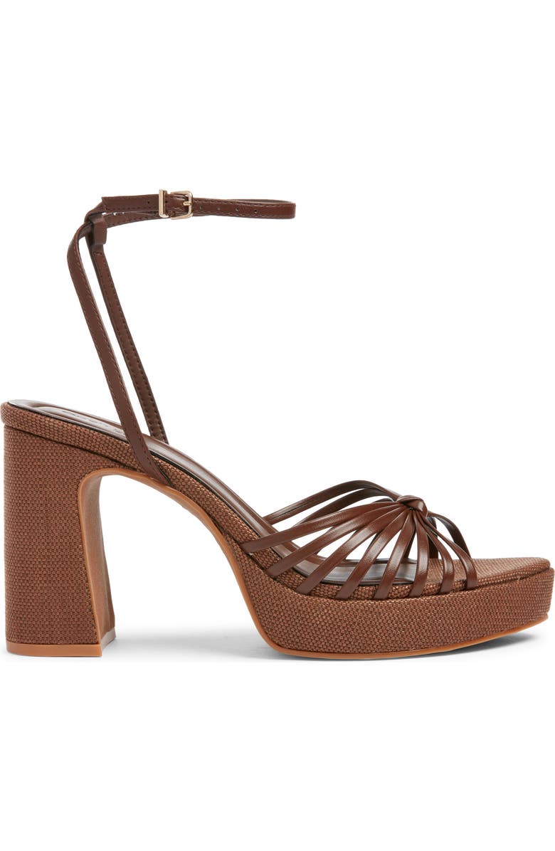 Open Edit Emily Ankle Strap Platform Sandal, Alternate, color, Brown Chocolate