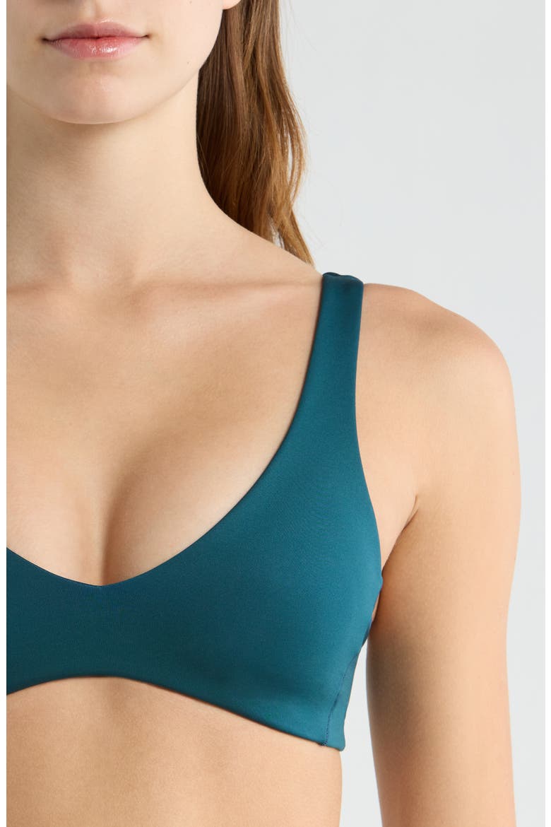 Plunge Bikini Top, Alternate, color, DEEP END