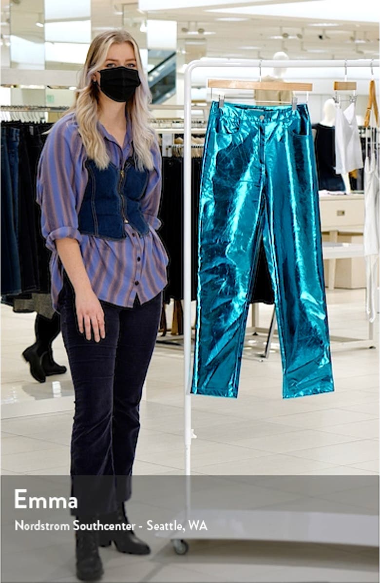 Shiny Straight Leg Pants, sales video thumbnail