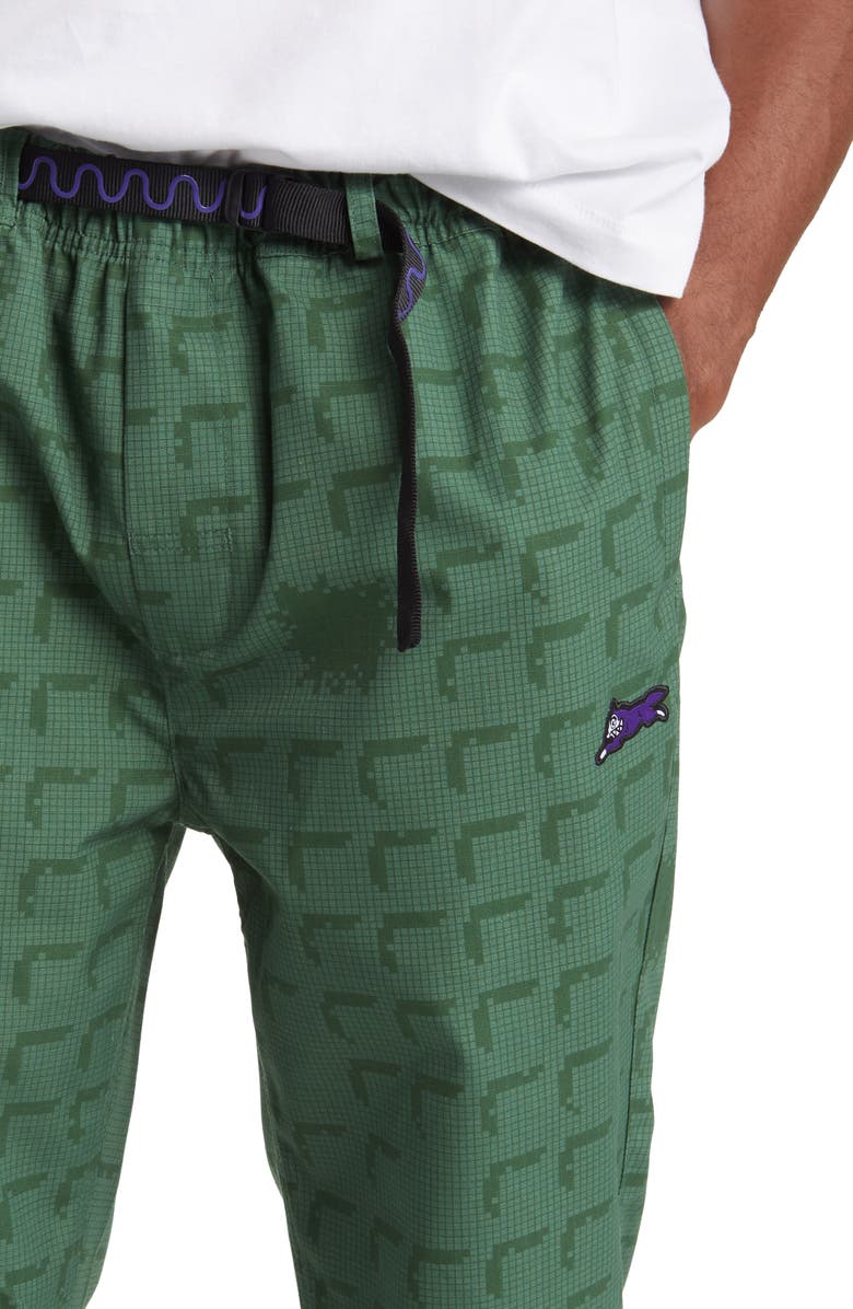 ICECREAM Waffle Print Woven Pants, Alternate, color,